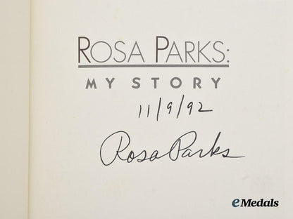united_states."_my_story"_by_rosa_parks,_signed_by_rosa_parks,1992___m_n_c6907