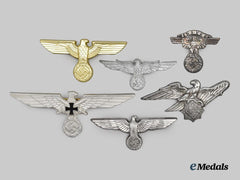 Germany, Third Reich. A Mixed Lot of Eagle Insignia
