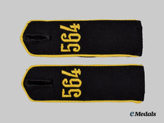 Germany, HJ. A Set of Bann 564 Signals Personnel Shoulder Straps