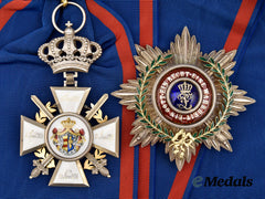 Oldenburg, Grand Duchy. A Rare House and Merit Order of Peter Friedrich Ludwig, Grand Cross with Swords, Oak Leaves, and Breast Star, Published Example by Knauer