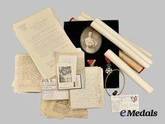 France, Republic. A First War Group of Captain Louis Marie Édouard Houdard, 156e Régiment d’Infanterie