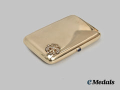 Russia, Imperial. An Exquisite Gold Cigarette Case with Diamonds, c.1880