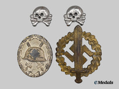 Germany, Third Reich. A Mixed Lot of Three Badges and Insignia