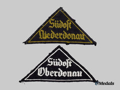 Germany, HJ. A Pair of HJ and BDM District Sleeve Insignia