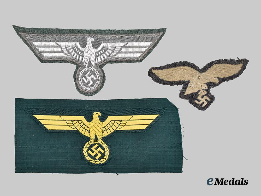 germany,_wehrmacht._a_mixed_lot_of_eagle_insignia,_enlisted_and_officer_ranks,_all_branches___m_n_c7090