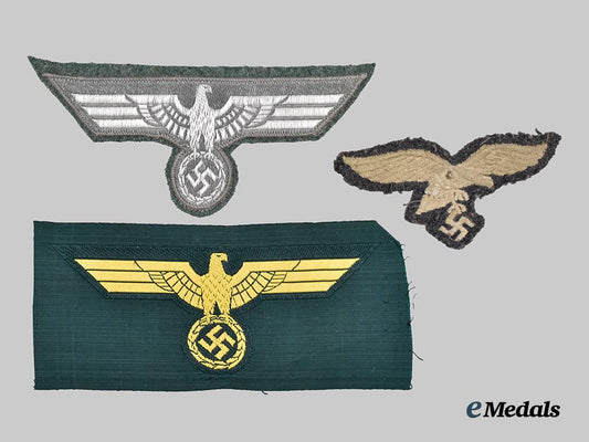 germany,_wehrmacht._a_mixed_lot_of_eagle_insignia,_enlisted_and_officer_ranks,_all_branches___m_n_c7090