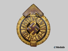 Germany, HJ. A Golden HJ Leader’s Sports Proficiency Badge, Numbered Example, by Gustav Brehmer