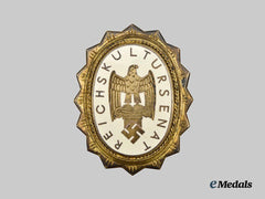Germany, Third Reich. An Exceptionally Rare Honour Badge for Members of the National Senate of Culture, by Deschler & Sohn