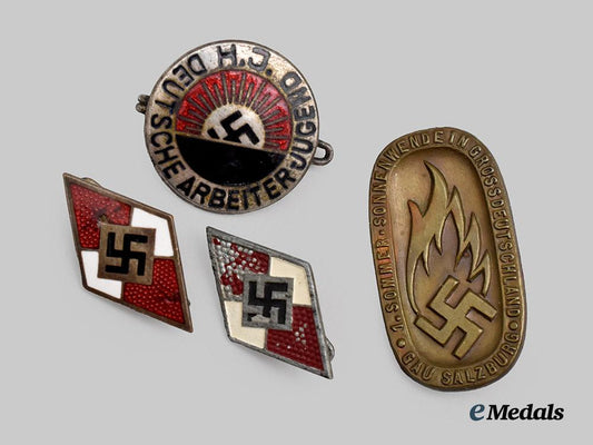 germany,_h_j._a_mixed_lot_of_badges___m_n_c7159