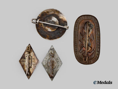 germany,_h_j._a_mixed_lot_of_badges___m_n_c7160