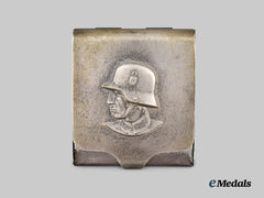 Germany, Heer. A Trench Art Matchbox Case, Canadian Veteran Retrieval