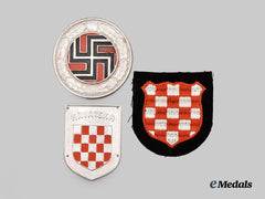 Croatia, Independent State. A Lot of Axis Volunteer Insignia