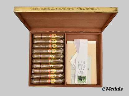 germany,_wehrmacht._a_commemorative_cigar_box,_with_signed_correspondence,_from_ferdinand_schörner_to_hasso_von_manteuffel___m_n_c7232