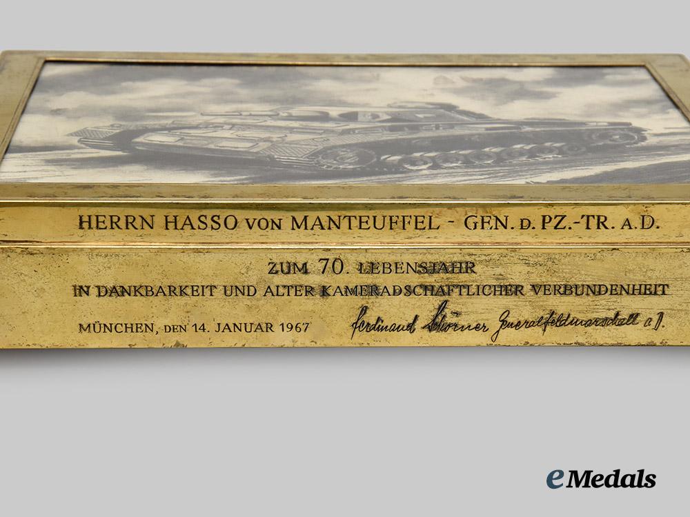 germany,_wehrmacht._a_commemorative_cigar_box,_with_signed_correspondence,_from_ferdinand_schörner_to_hasso_von_manteuffel___m_n_c7235