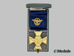 Germany, Ordnungspolizei. A Long Service Award, I Class for 25 Years with Case
