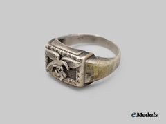 Germany, Luftwaffe. A Condor Legion Commemorative Ring in Silver
