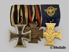 Germany, Third Reich. A Medal Bar for First World War and Police Service