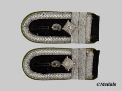 Germany, SS. A Set of Waffen-SS Gebirgsjäger Officer Candidate Shoulder Straps