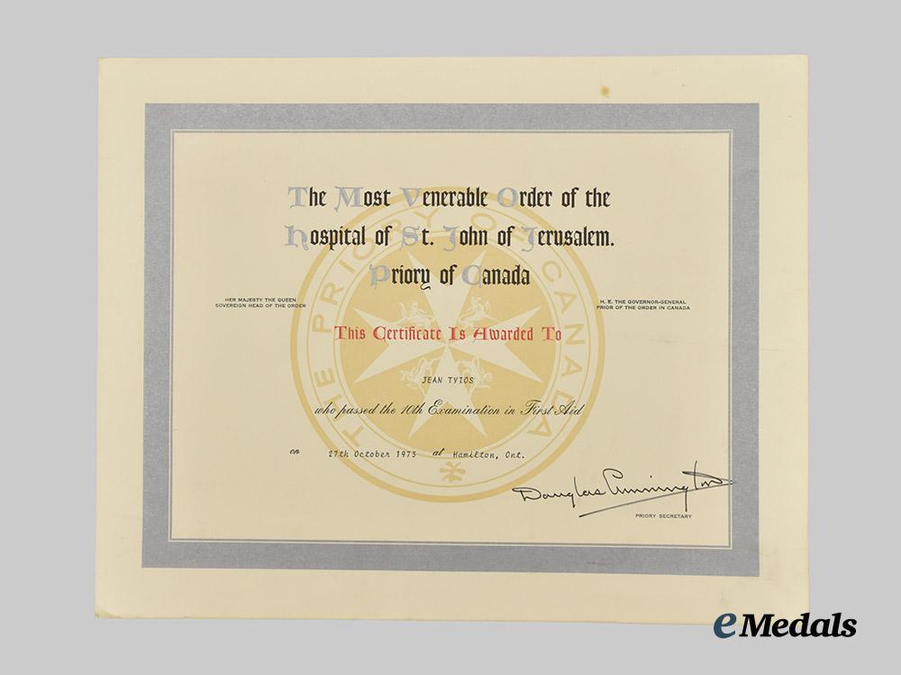 canada,_commonwealth._a_lot_of_st._john_ambulance_awards_and_documents_to_jean_tyios,_hamilton,_ontario_cadet_officer___m_n_c7350