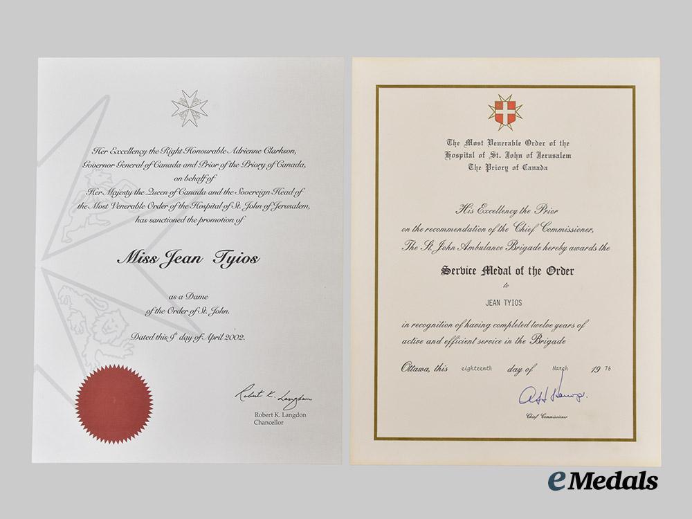 canada,_commonwealth._a_lot_of_st._john_ambulance_awards_and_documents_to_jean_tyios,_hamilton,_ontario_cadet_officer___m_n_c7352