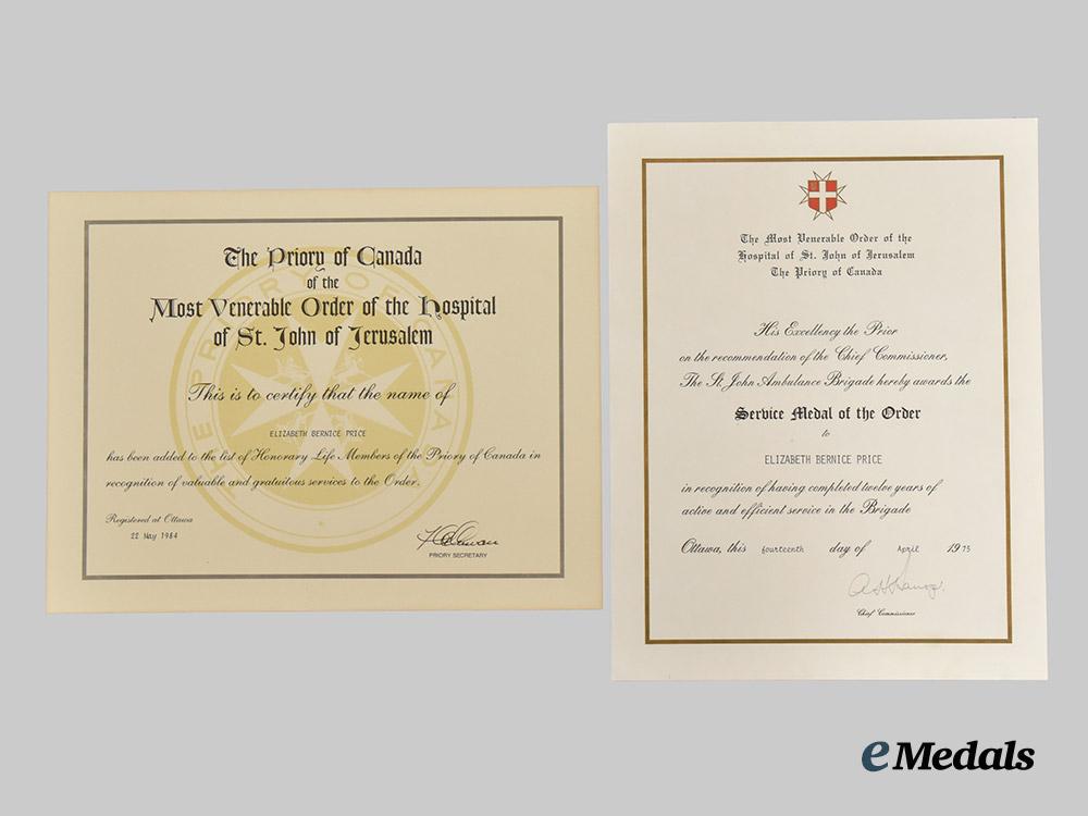 canada,_commonwealth._a_lot_of_st._john_ambulance_awards_and_documents_to_e._bernice_price,_hamilton,_ontario_superintendent___m_n_c7387