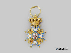 Serbia, Kingdom. A Miniature Order of St Sava, in Gold, Austrian Made, c. 1890