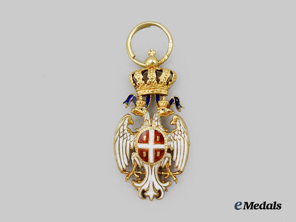 serbia,_kingdom._a_miniature_order_of_the_white_eagle,_in_gold,_c.1900___m_n_c7461