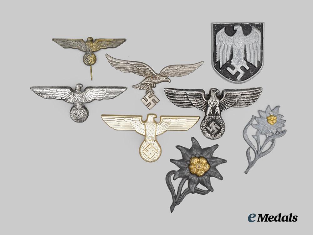 germany,_third_reich._a_mixed_lot_of_cap_insignia___m_n_c7463