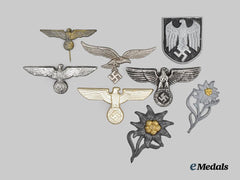 Germany, Third Reich. A Mixed Lot of Cap Insignia