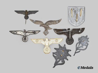 germany,_third_reich._a_mixed_lot_of_cap_insignia___m_n_c7465