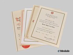 Canada, Commonwealth. A Lot of St. John Ambulance Merit and Service Certificates to Recipients in Ottawa and St. Catharines, Ontario