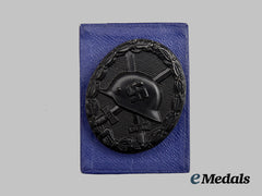 Germany, Wehrmacht. A Black Grade Wound Badge, with Case
