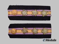 Japan, Empire. A Set of Second War Navy Captain Engineer Branch Shoulder Boards