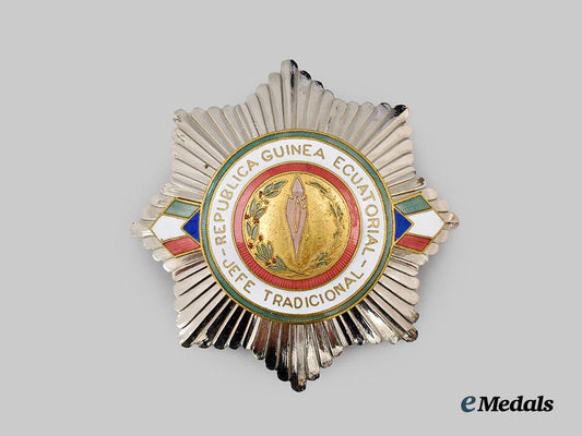 equatorial_guinea,_republic._a_traditional_chief's_breast_star___m_n_c7582
