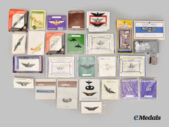 United States. A Lot of Thirty-Five Military Wings & Badges