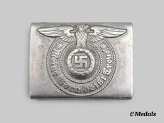 Germany, SS. A Waffen-SS EM/NCO’s Belt Buckle, Wartime Aluminum Version, by F.W. Assmann & Söhne