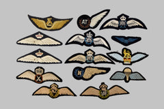 International. A Lot of Fourteen Cloth Military Wings