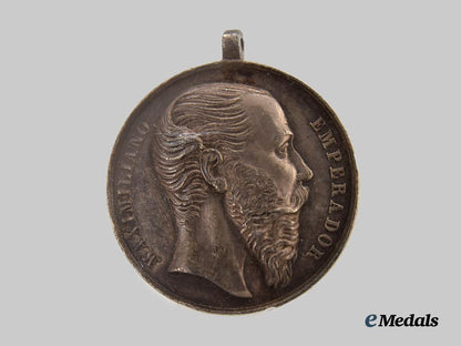 mexico,_kingdom._a_civil_merit_medal,_silver_grade,_c.1865___m_n_c7656