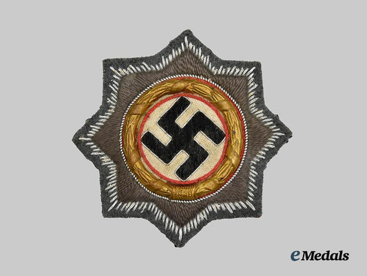 germany,_wehrmacht._a_rare_german_cross_in_gold,_cloth_version_for_assault_gun_troops,_with_dietrich_maerz_certification___m_n_c7666