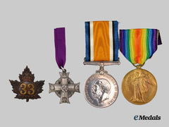 Canada, CEF. A First War Group to Pte. G. Luscombe, 1st Ontario Regt, Died of Wounds 1916