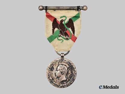 france,_second_empire._a_commemorative_medal_of_the_mexican_expedition,_by_albert_désiré_barre___m_n_c7683