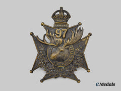 Canada, Dominion. A 97th Regiment Algonquin Rifles Other Ranks Helmet Plate, c.1904
