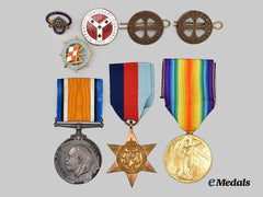 United Kingdom. A First and Second War Medal and Insignia Lot