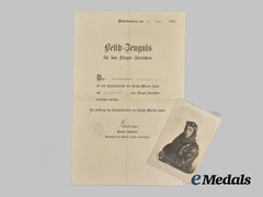 Germany, Imperial. A Rare Naval Sea Pilot’s Award Document Set to Vice-Steuermann Langdorf, with Recipient Photo