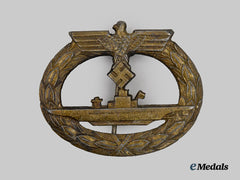 Germany, Kriegsmarine. A U-Boat War Badge by Emil Ferdinand Wiedmann - Variant 1