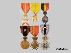 Belgium, Kingdom. A Lot of Six Belgian Decorations