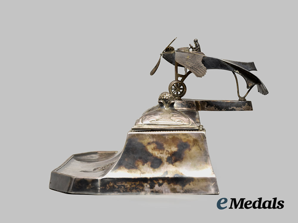 germany,_imperial._a_superb_silver_inkwell_desk_set_from_the_estate_of_manfred_von_richthofen,_by_w_m_f___m_n_c7871