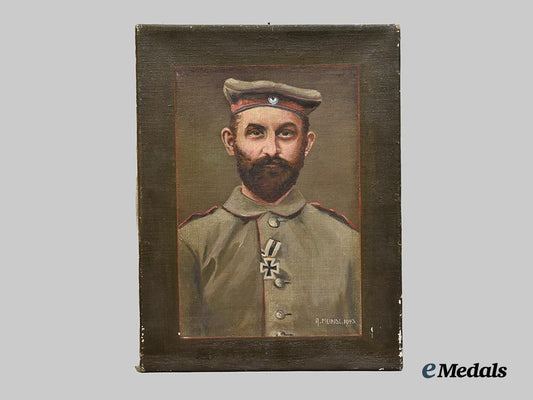 germany,_imperial._an_oil_painting_of_a_decorated_bavarian_soldier_of_the_first_world_war,_c.1943___m_n_c7895