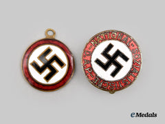 Germany, NSDAP. A Pair of Membership Insignia
