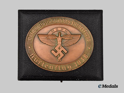 germany,_n_s_f_k._a1938_coastal_flight_participant’s_plaque,_with_case_and_award_document,_to_oberfeuerwehrmann_haar___m_n_c7924
